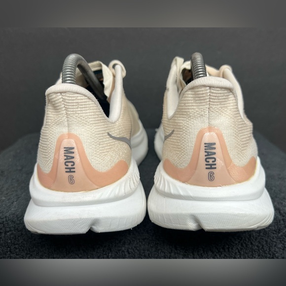 Hoka One One Womens Mach 6 1147810 EGV Beige Running Shoes Sneakers Size 9 B - Picture 6 of 10
